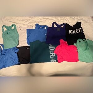 Athletic tank bundle! 10 total!!